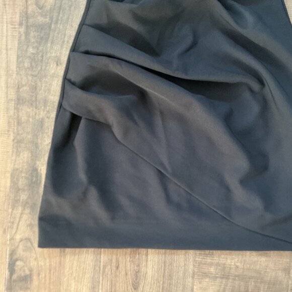 ZARA Black Draped Satin Mini Dress | Size Small | Strappy Cocktail Party Dress - Picture 3 of 6